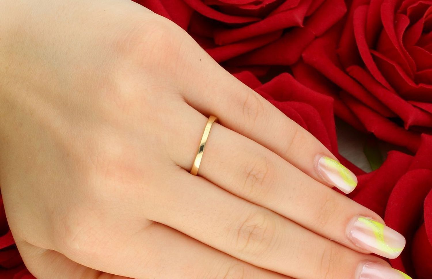 Złoty pierścionek z diamentem Harmonia Blasku 585  Żółte i białe złoto  Rozmiar 11.jpg